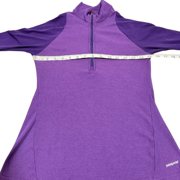 Patagonia Capilene 2 Lightweight 1/2 Zip Purple Women's Pullover Size XS - Picture 6 of 7